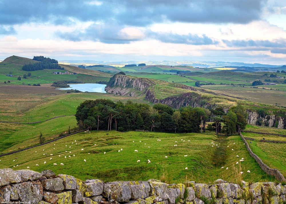 Views across Northumberland and Hadrian's Wall