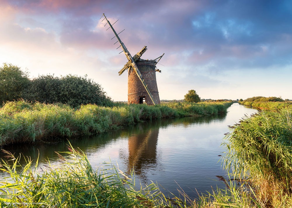 Old windmill on the Norfolk Broads