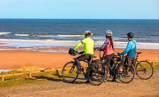 Cycling the Northumberland coast