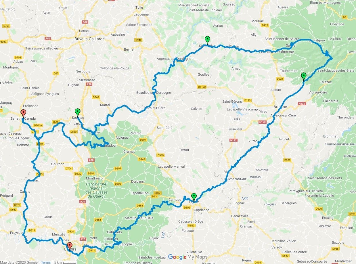 Guided Road Bike Tour Haute Dordogne France Saddle Skedaddle