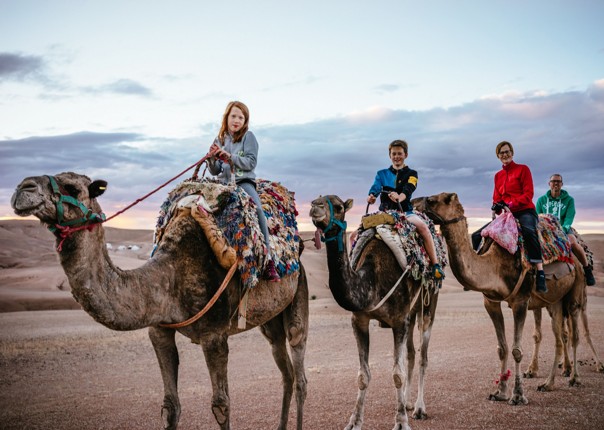 Family-Cycling-Holiday-Morocco-Desert-Mountains-Coast-Camels-ride-a-camel